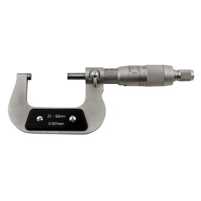 Mikrometerskrue 50-75x0,001 mm med parallaxefri nonius aflæsning